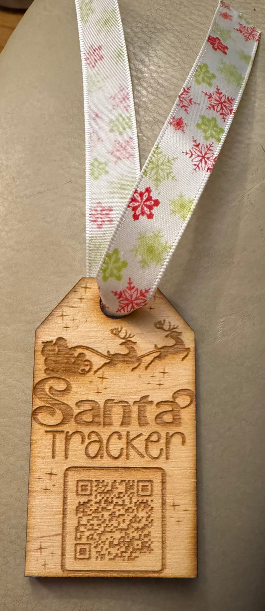 Santa Tracker 1 Laser Engraved Wood